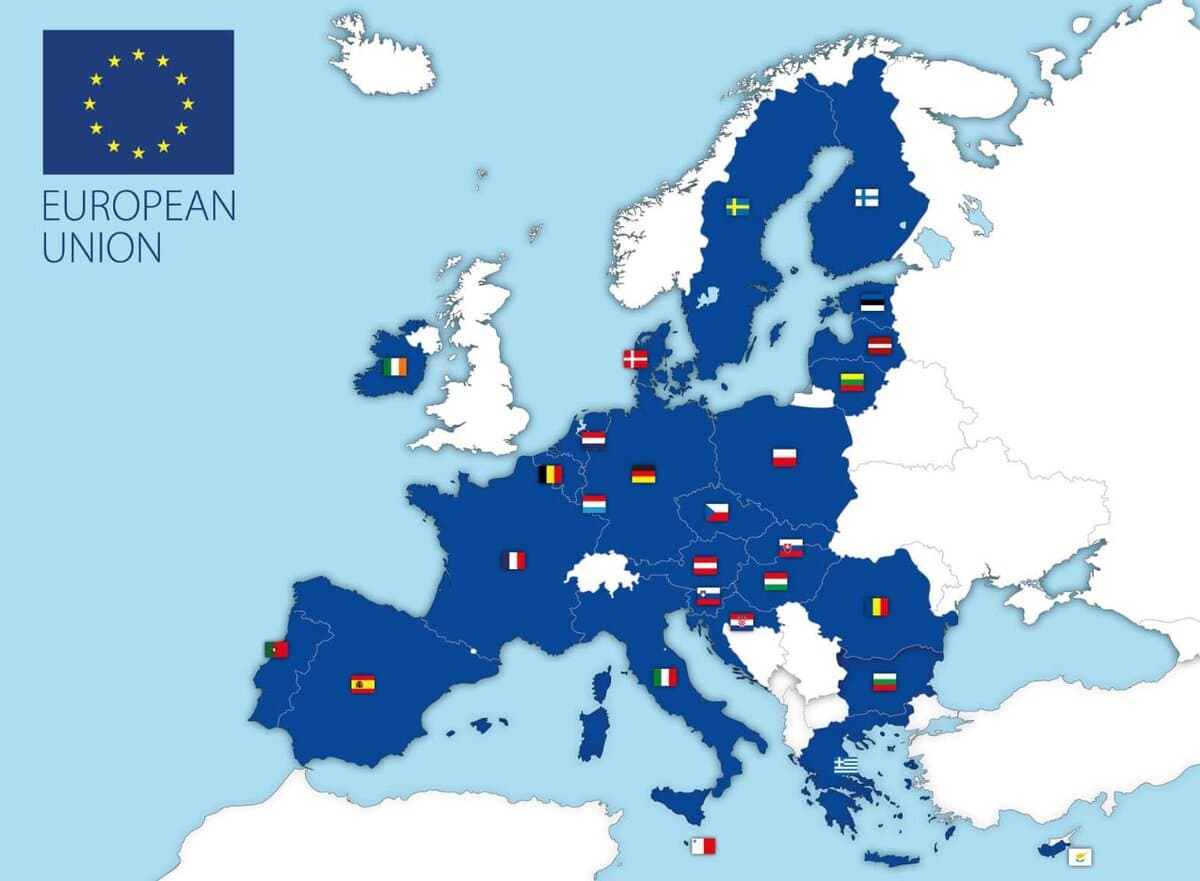 Карта Евросоюза